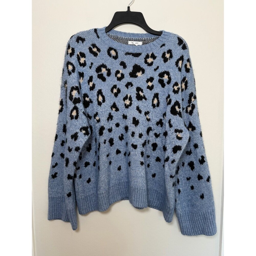 Nine West Leopard Print Sweater - Size XL